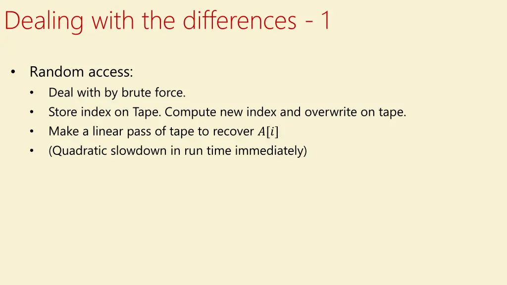 dealing with the differences 1