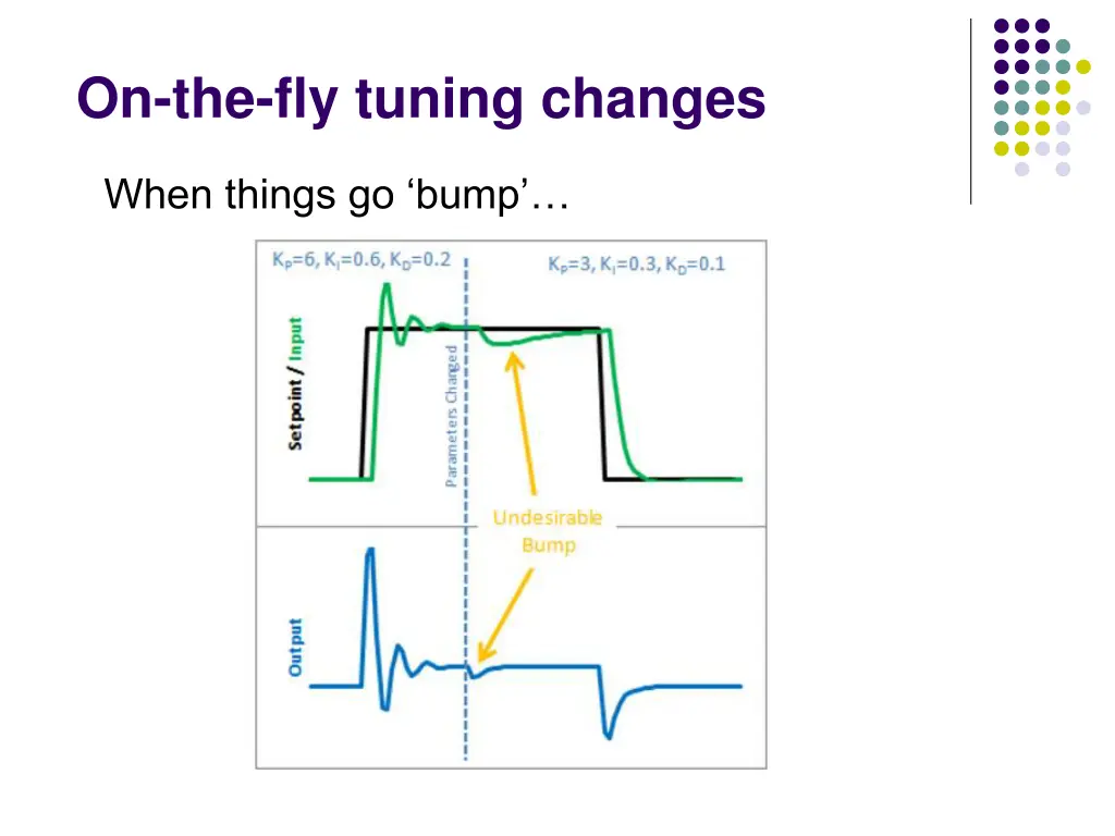 on the fly tuning changes