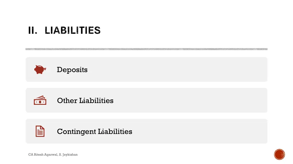 ii liabilities