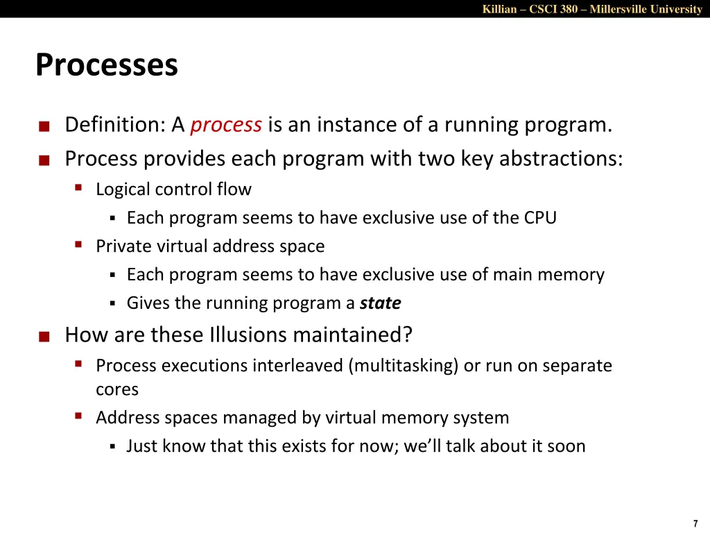 killian csci 380 millersville university 6