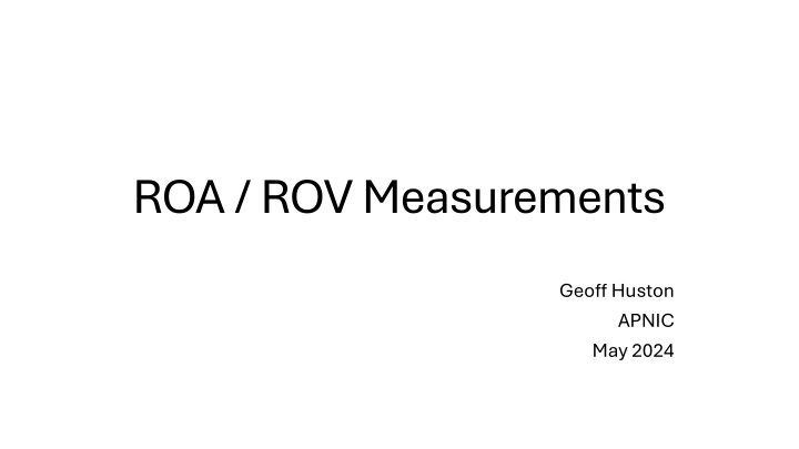 roa rov measurements