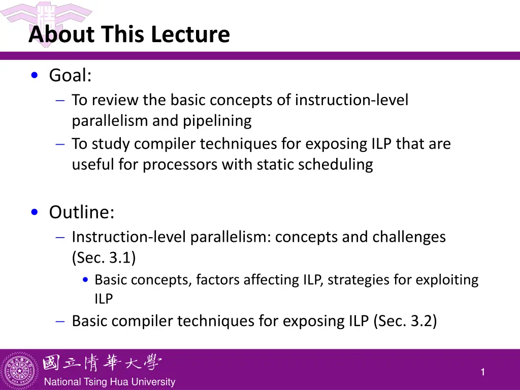 about this lecture
