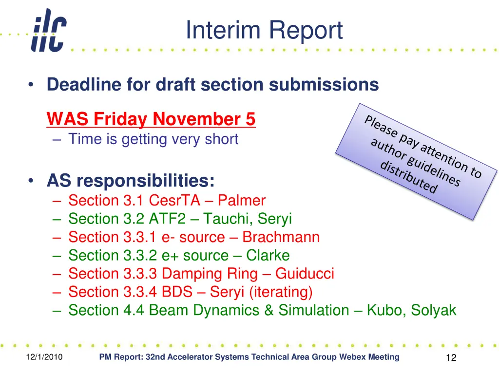 interim report