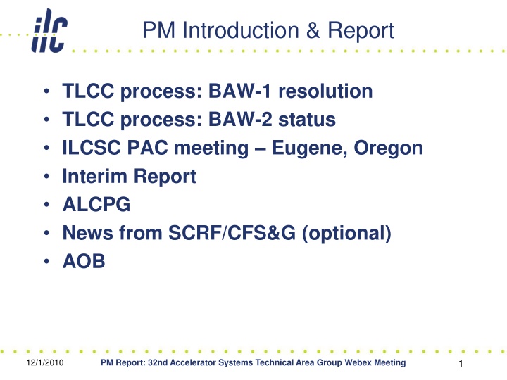 pm introduction report