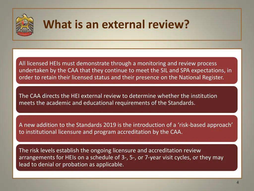 what is an external review