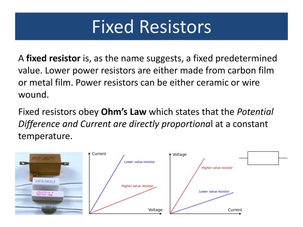 fixed resistors