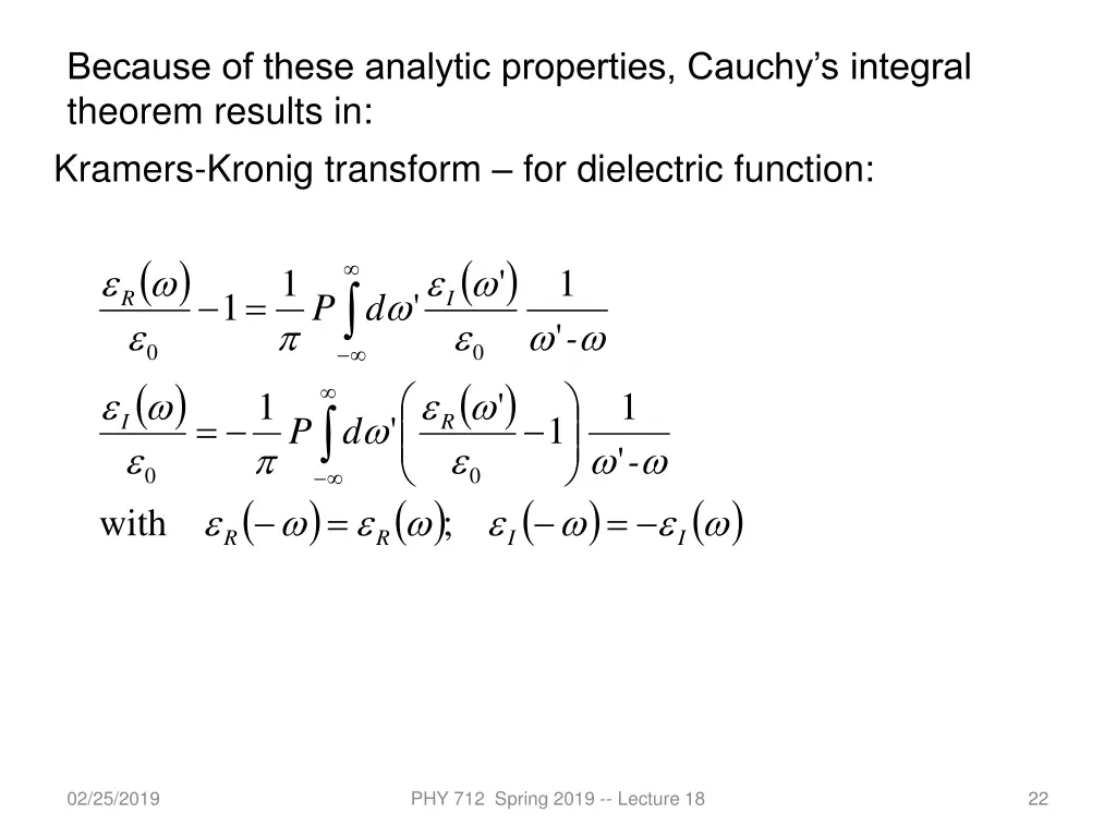 because of these analytic properties cauchy