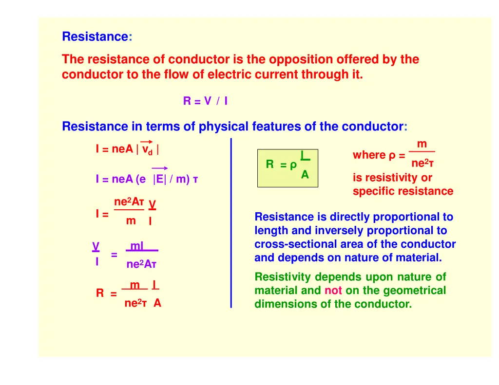 resistance