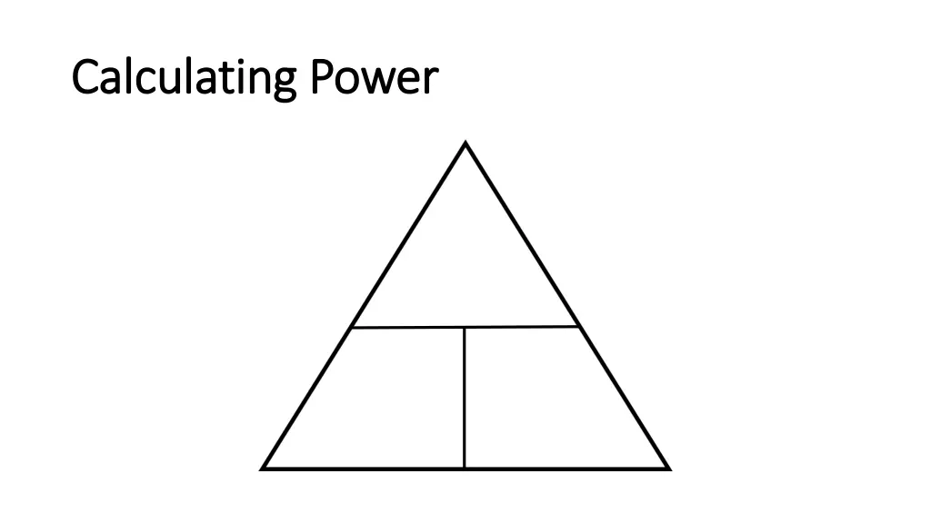calculating power calculating power