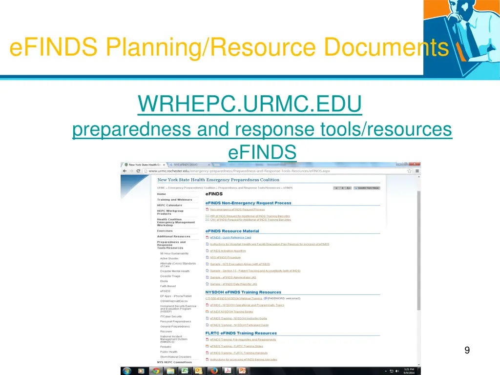 efinds planning resource documents