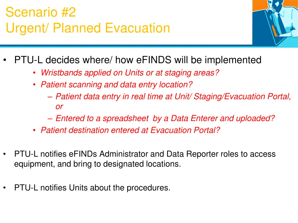 scenario 2 urgent planned evacuation 2