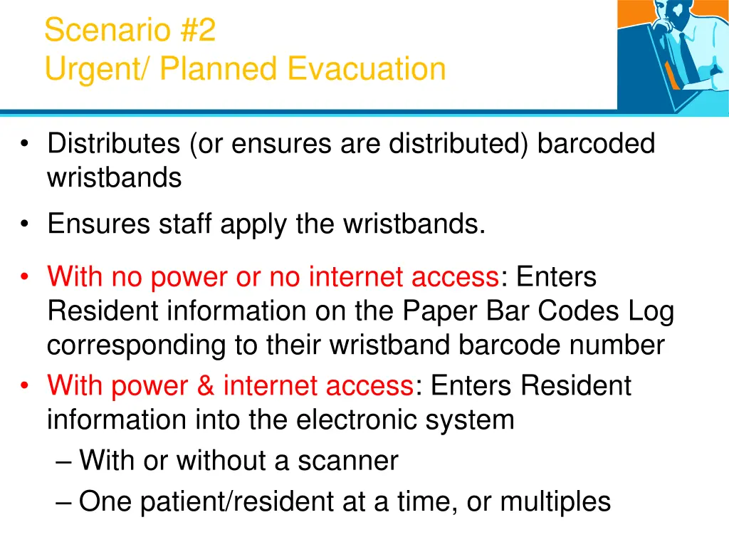 scenario 2 urgent planned evacuation 3