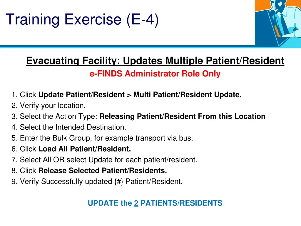 training exercise e 4