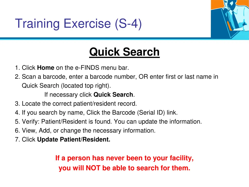 training exercise s 4