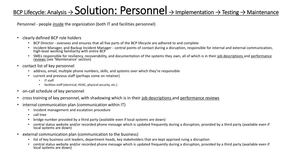 analysis solution personnel solution personnel