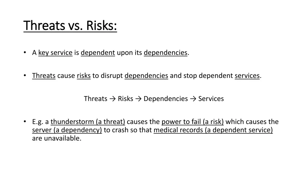 threats vs risks threats vs risks