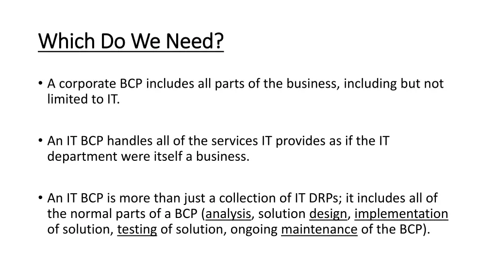 which do we need which do we need