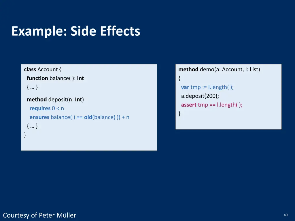 example side effects
