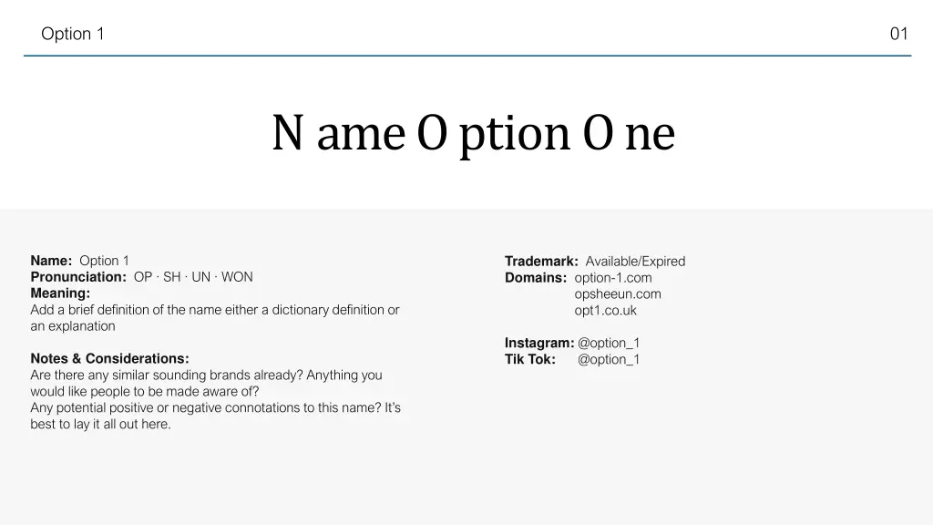 option 1