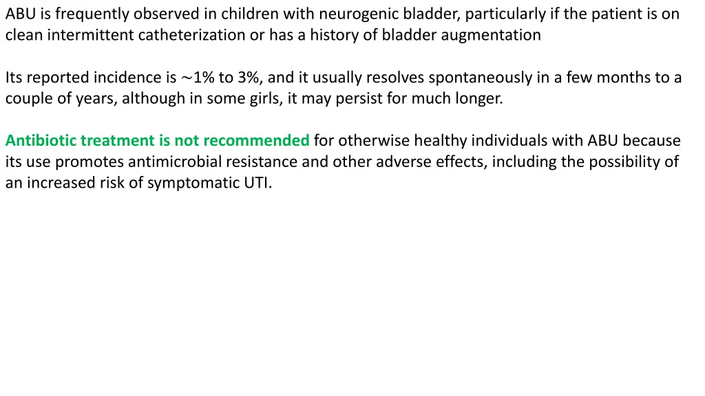 abu is frequently observed in children with