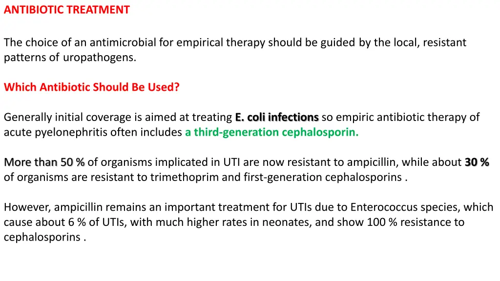 antibiotic treatment