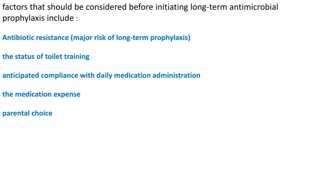 factors that should be considered before
