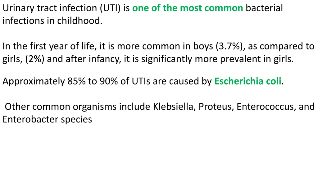 urinary tract infection uti is one of the most