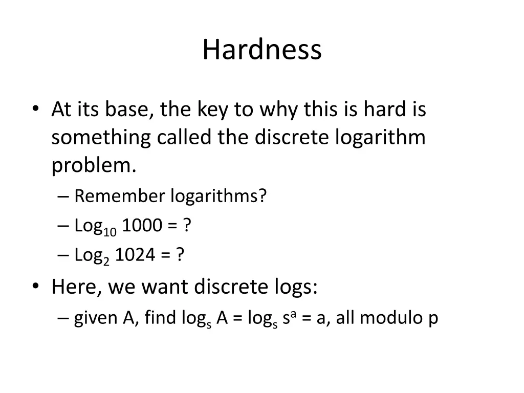 hardness