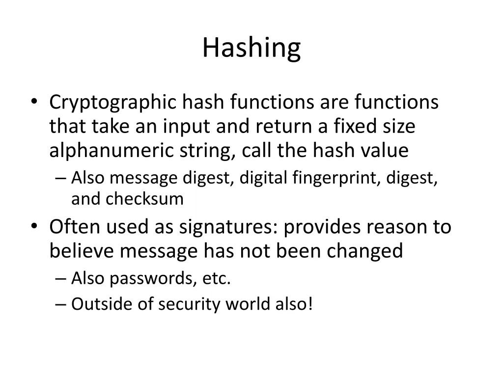 hashing