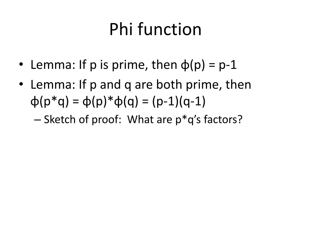 phi function