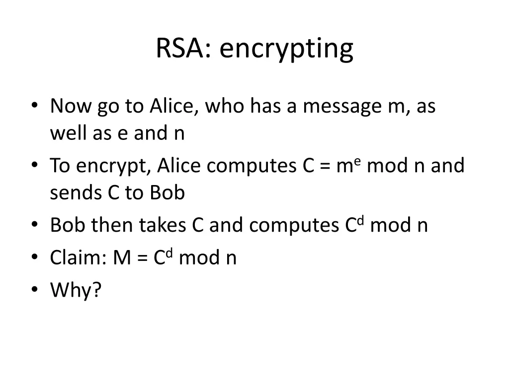 rsa encrypting