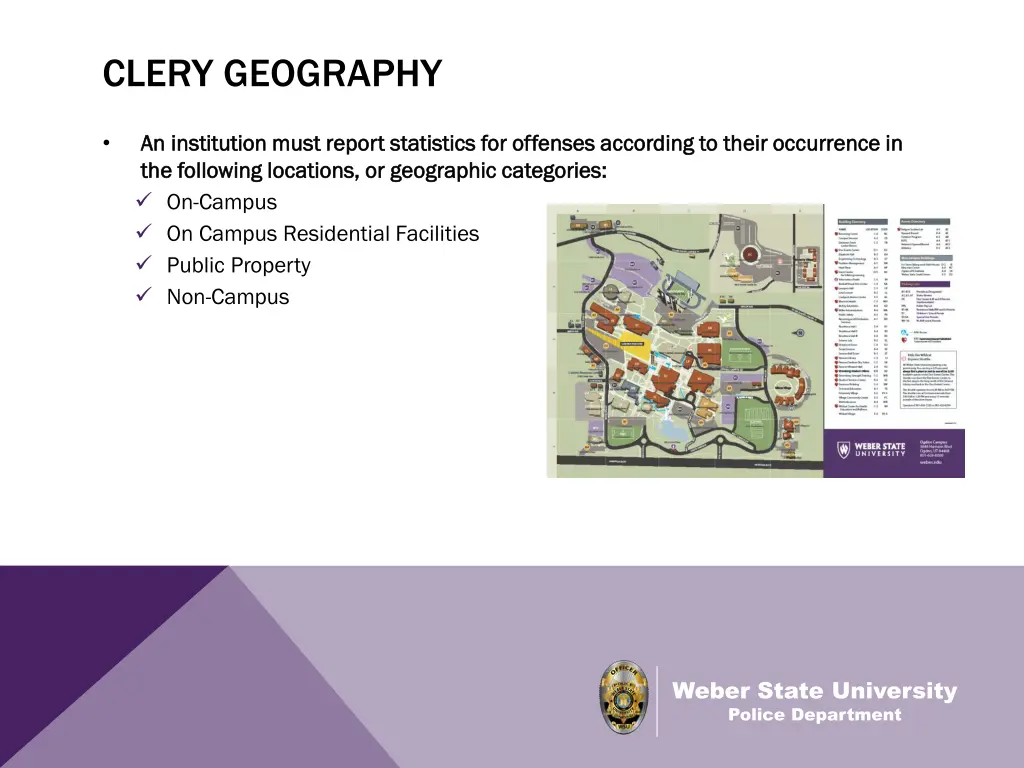 clery geography
