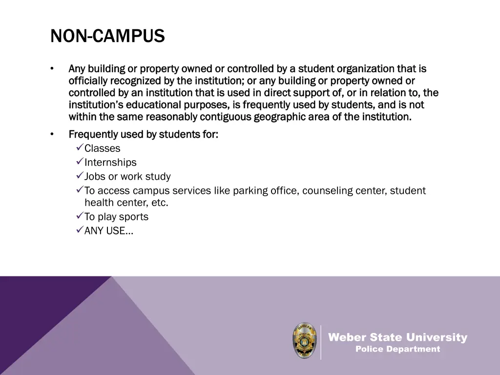 non campus