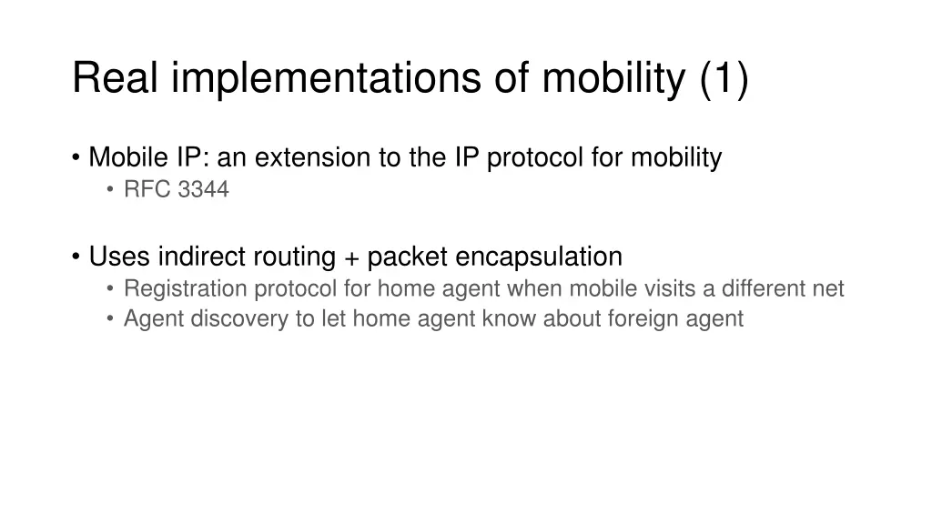 real implementations of mobility 1