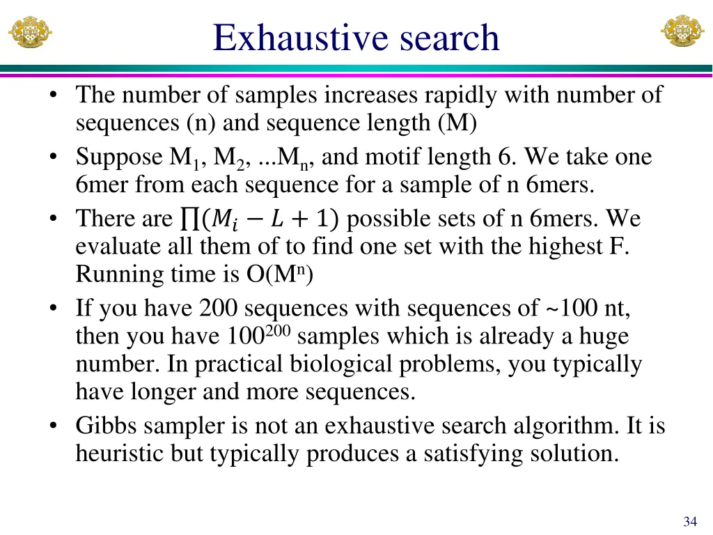 exhaustive search 1