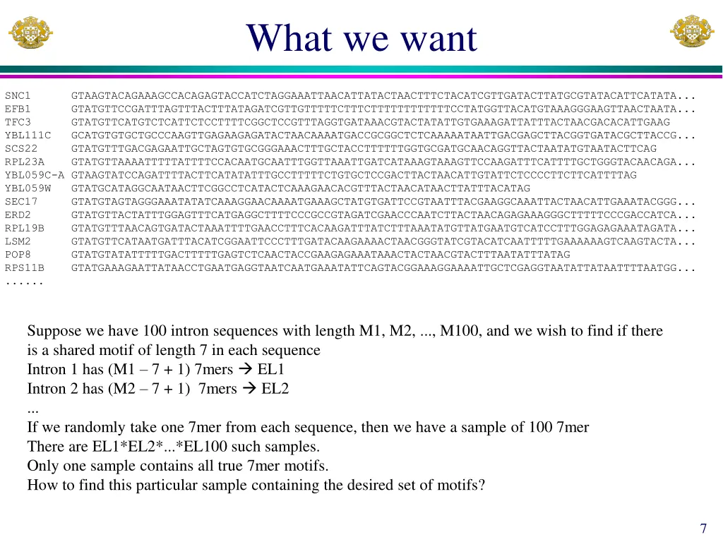 what we want