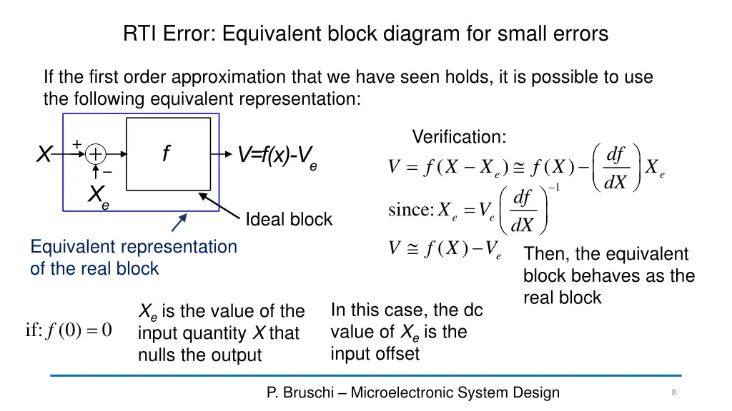 rti error equivalent block diagram for small