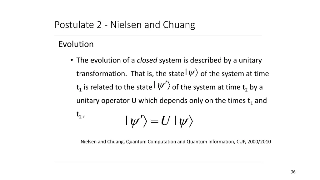 postulate 2 nielsen and chuang