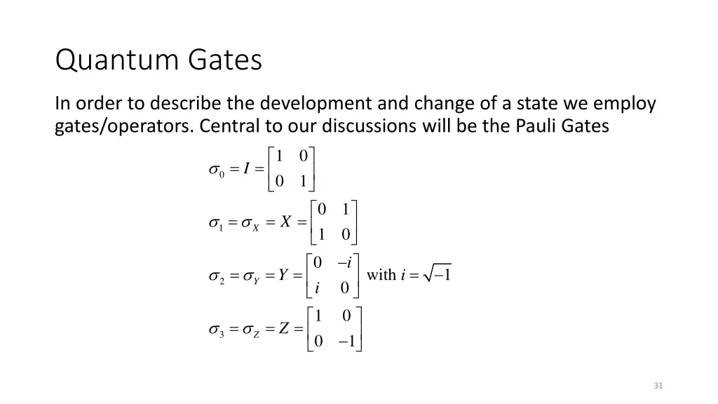 quantum gates