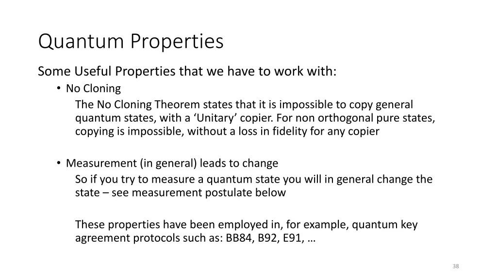 quantum properties