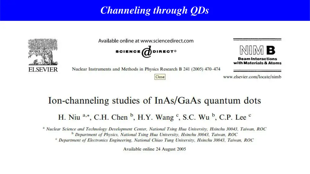 channeling through qds