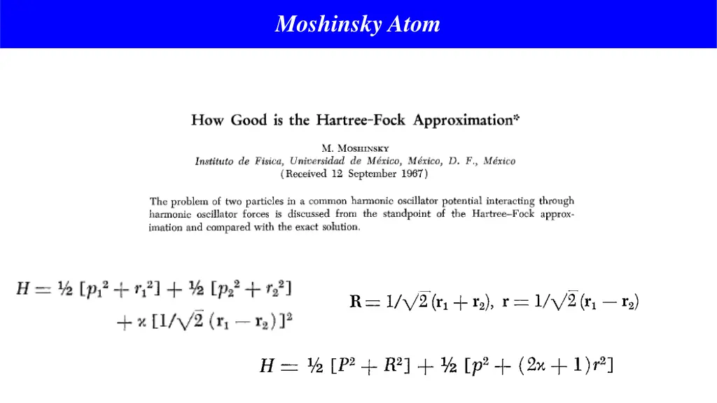 moshinsky atom