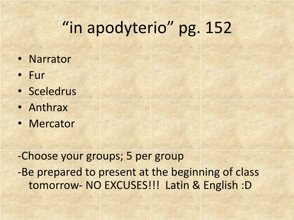 in apodyterio pg 152