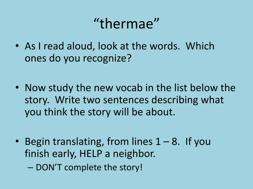 thermae