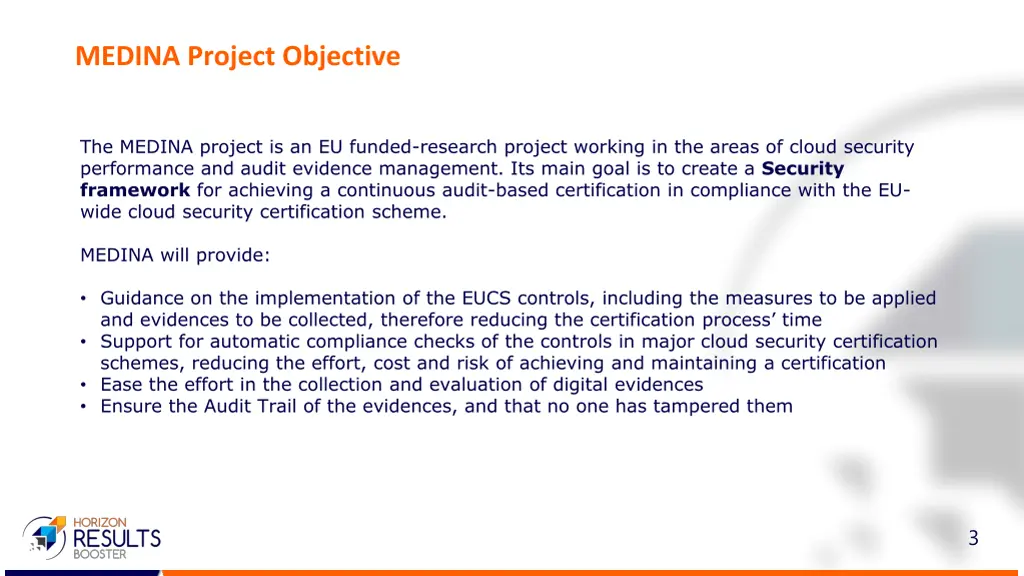 medina project objective