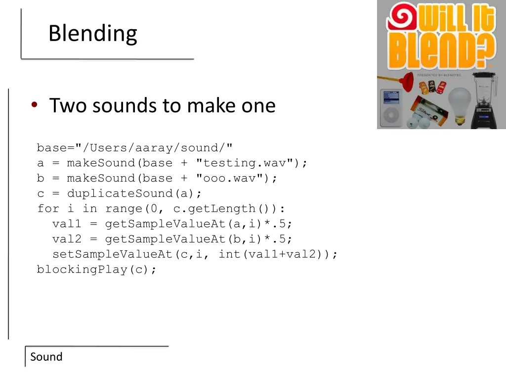 blending