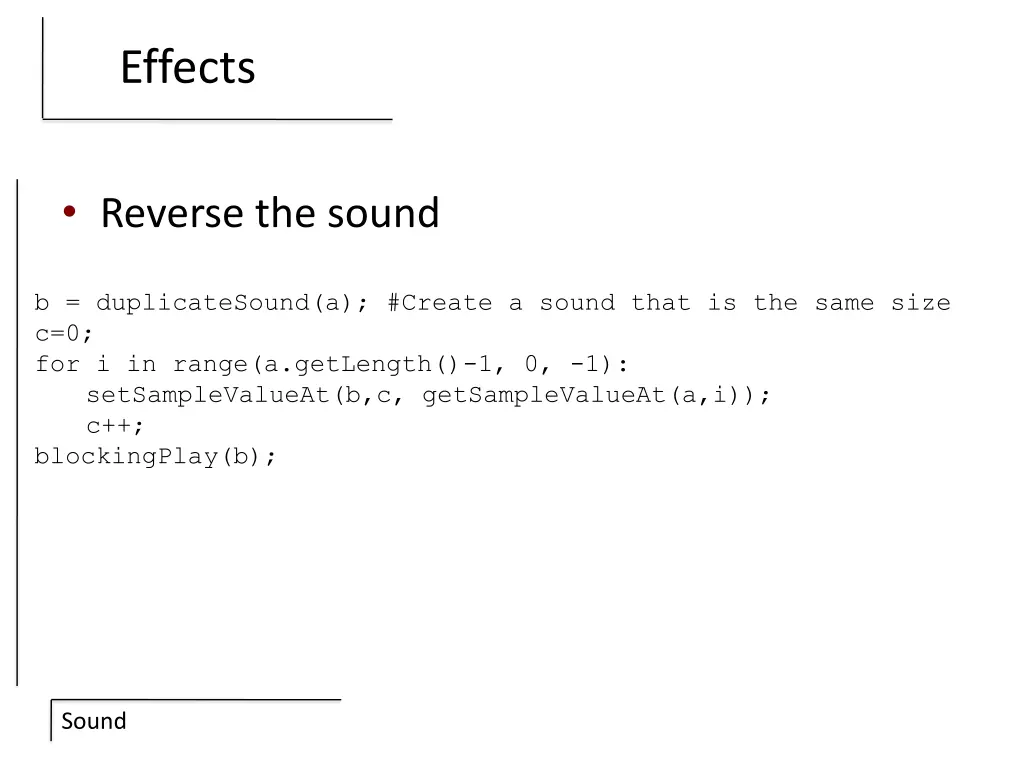 effects