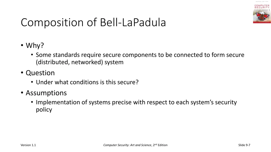 composition of bell lapadula
