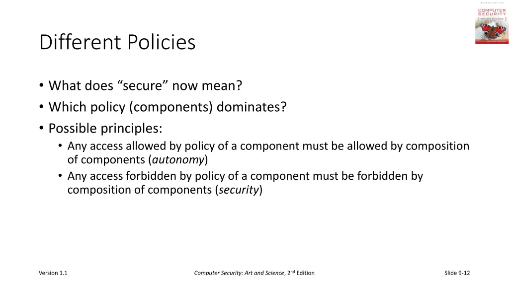 different policies