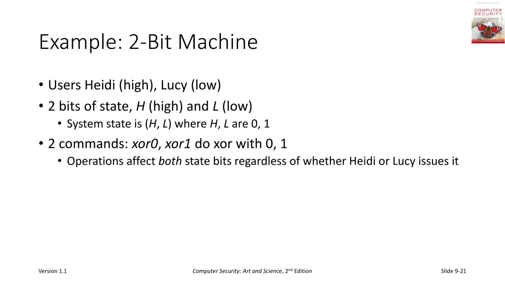 example 2 bit machine